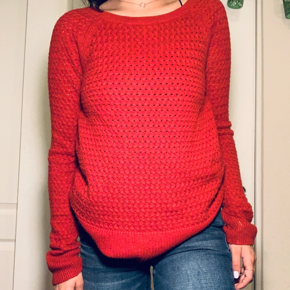 adorable red sweater